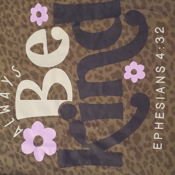 Animal print "Be kind" t-shirt - Picture 4 of 5